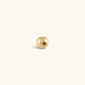 Solid 14k Gold Threaded Ball Back