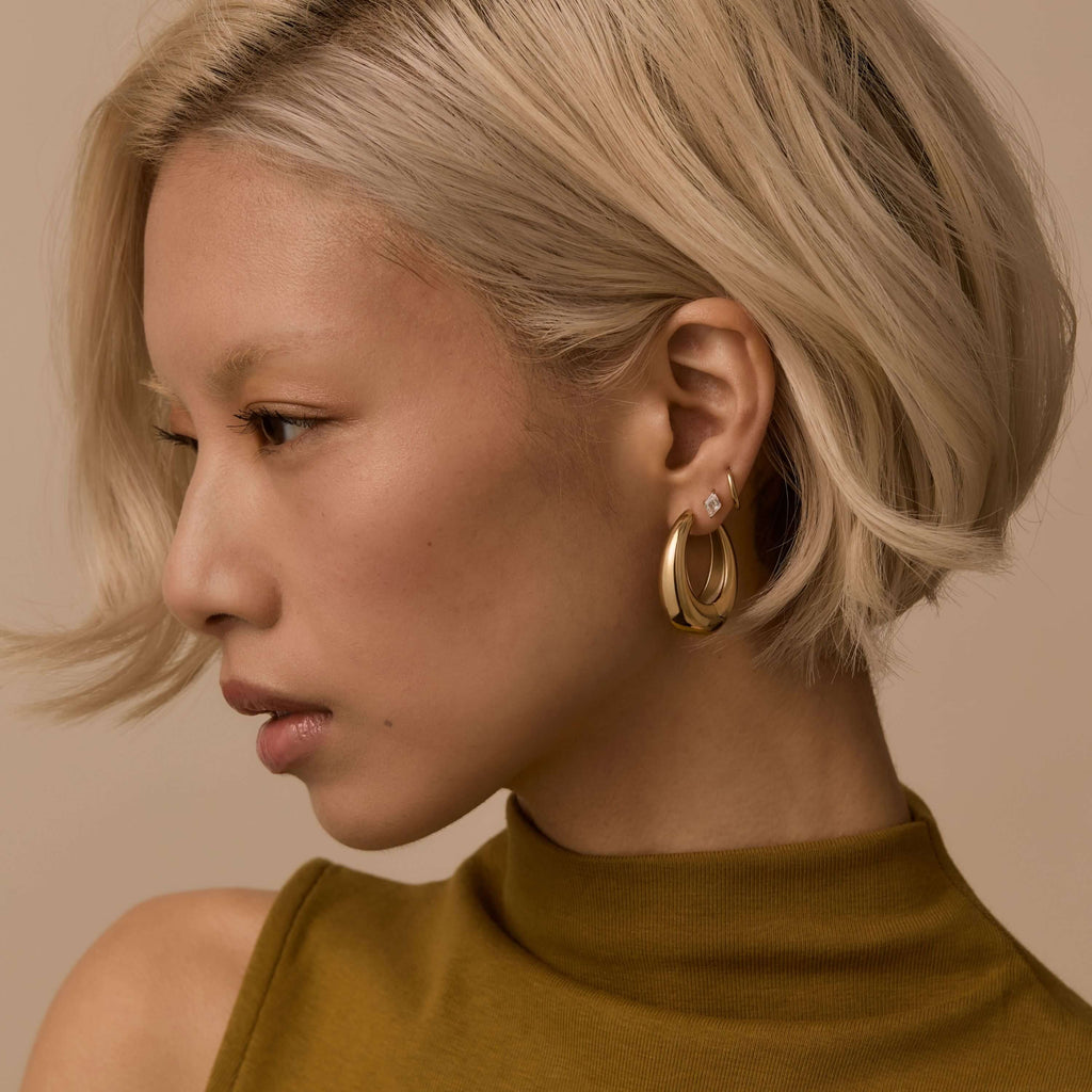 Celestial Crystal Lozenge Nap Earrings