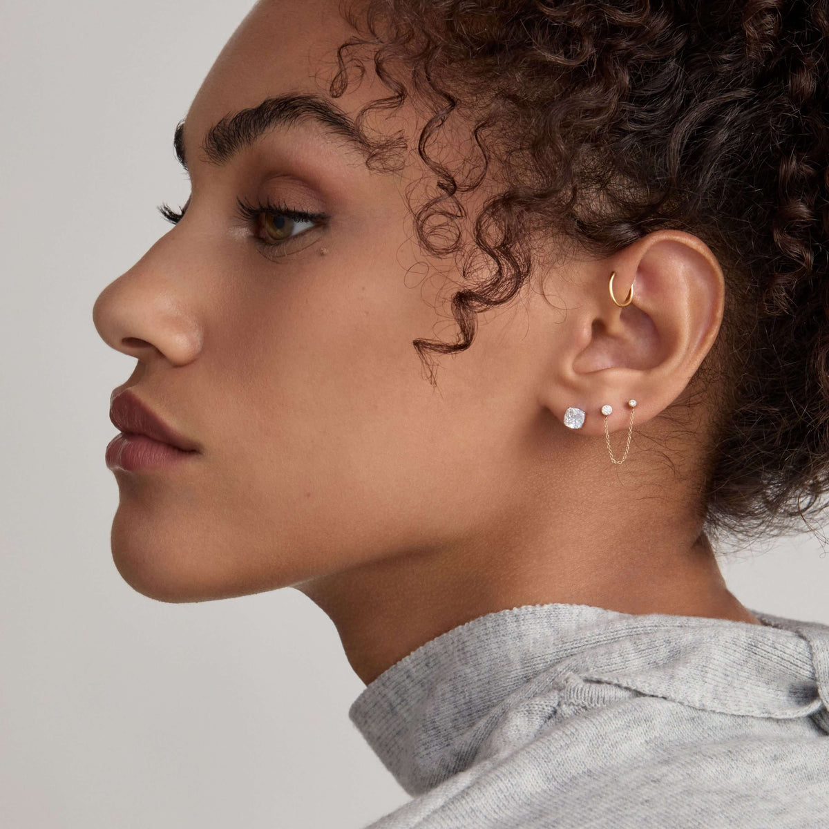 Celestial Crystal Cushion Nap Earrings