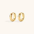 Bold Huggie Hoops, 12mm
