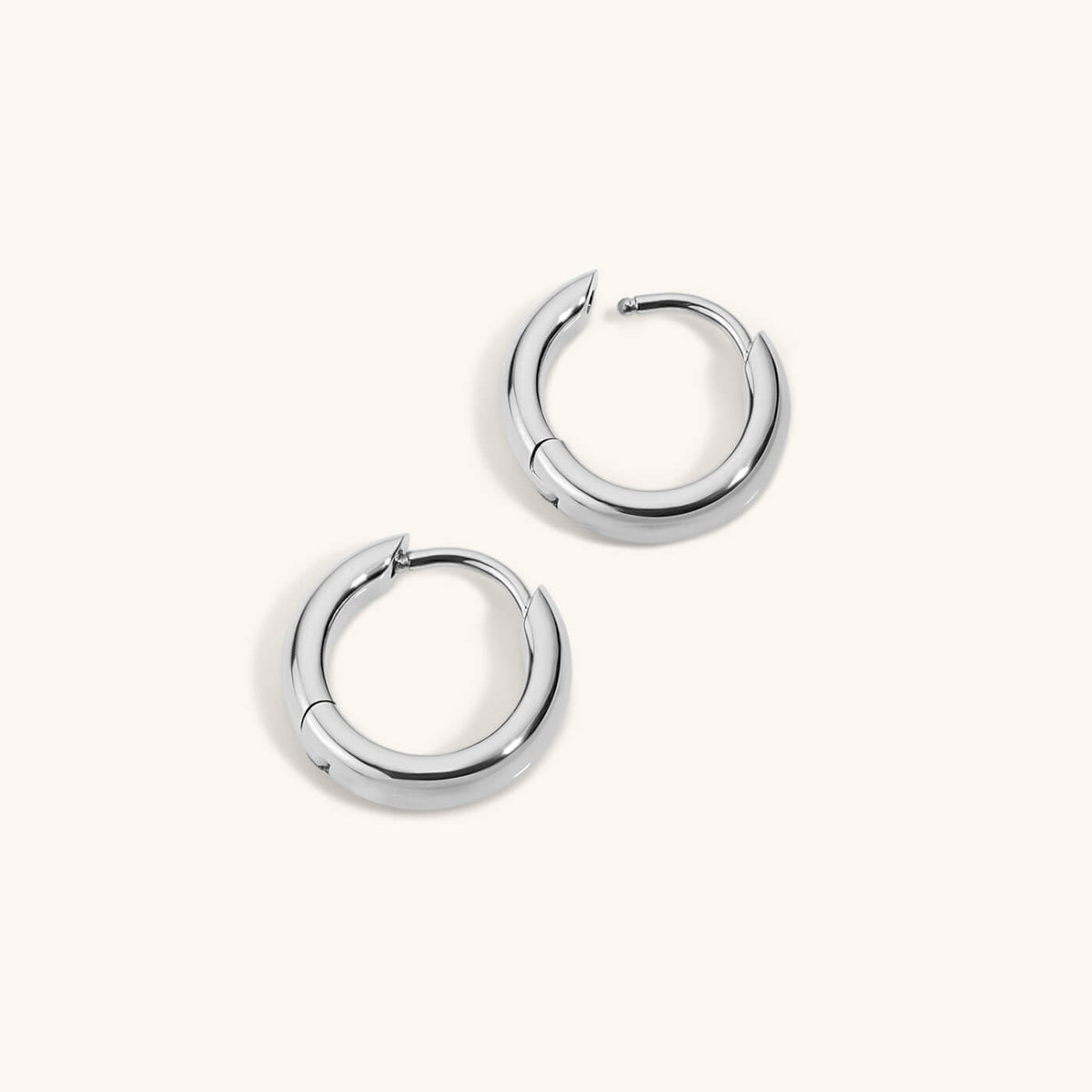 Bold Huggie Hoops, 12mm