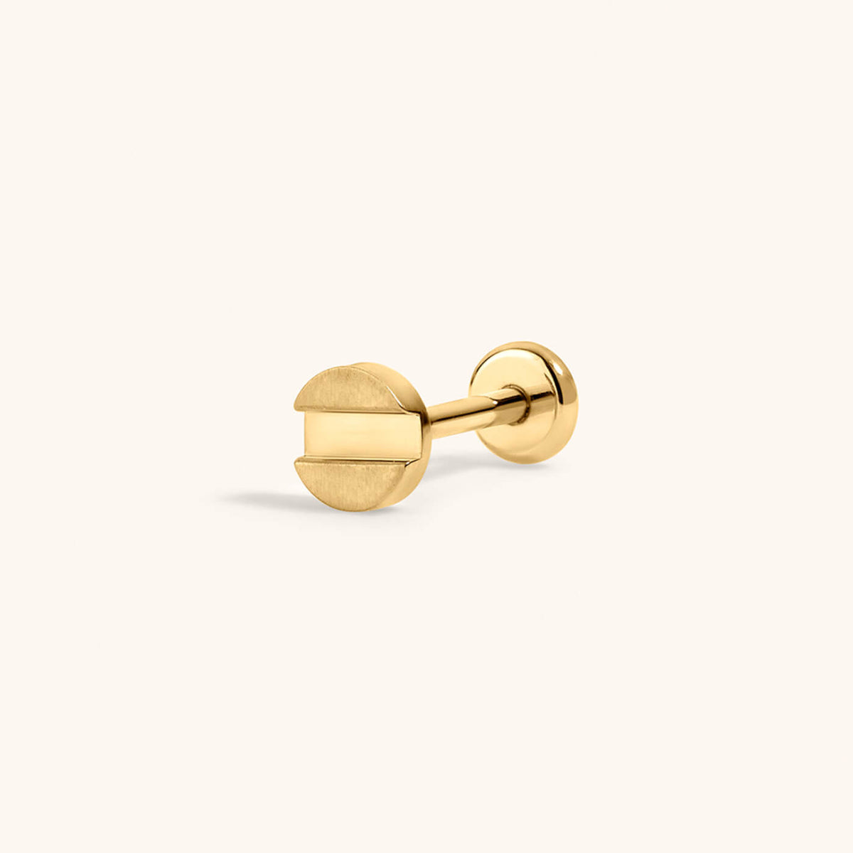 Bolt Push Pin Flat Back Earring