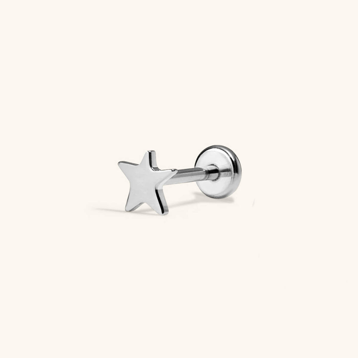 Star Push Pin Flat Back Earring