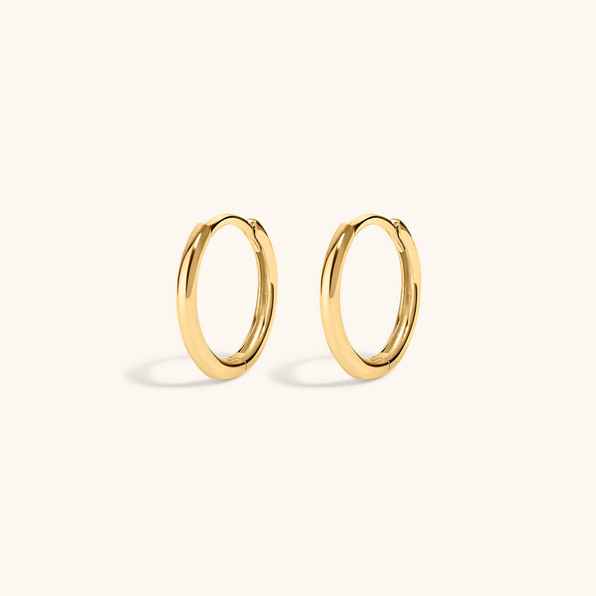 Classic Huggie Hoops in 14k Gold