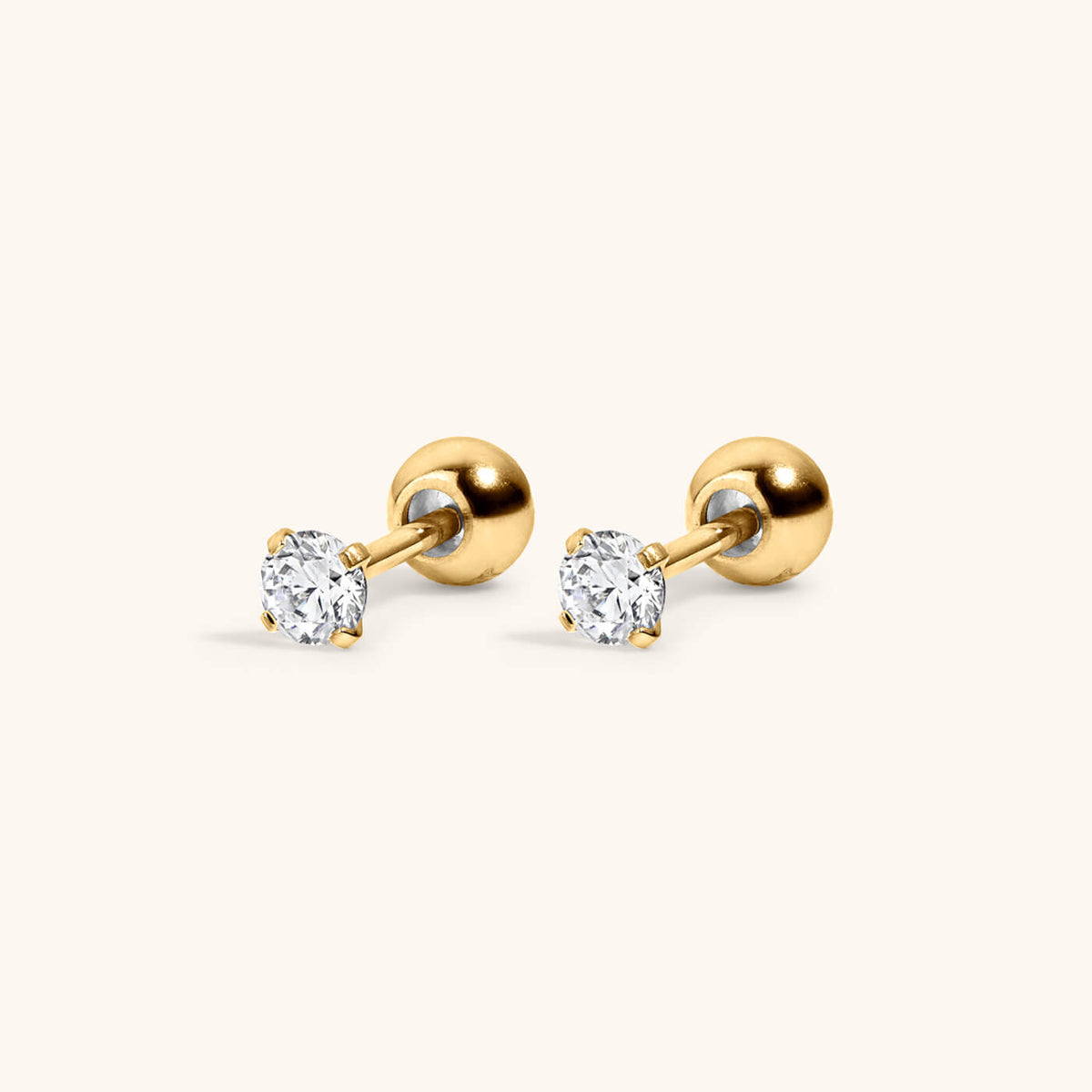 Celestial Crystal Solitaire Studs