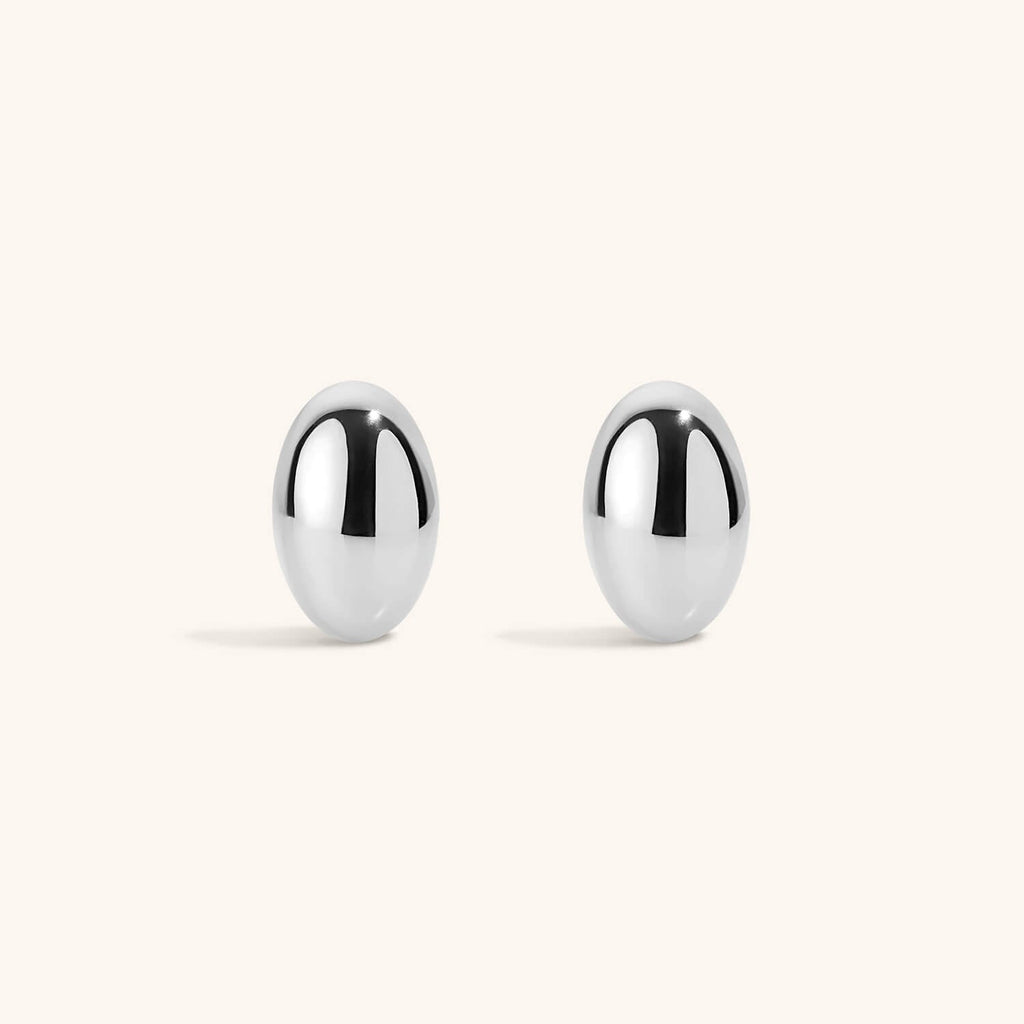 Oversized Oval Studs