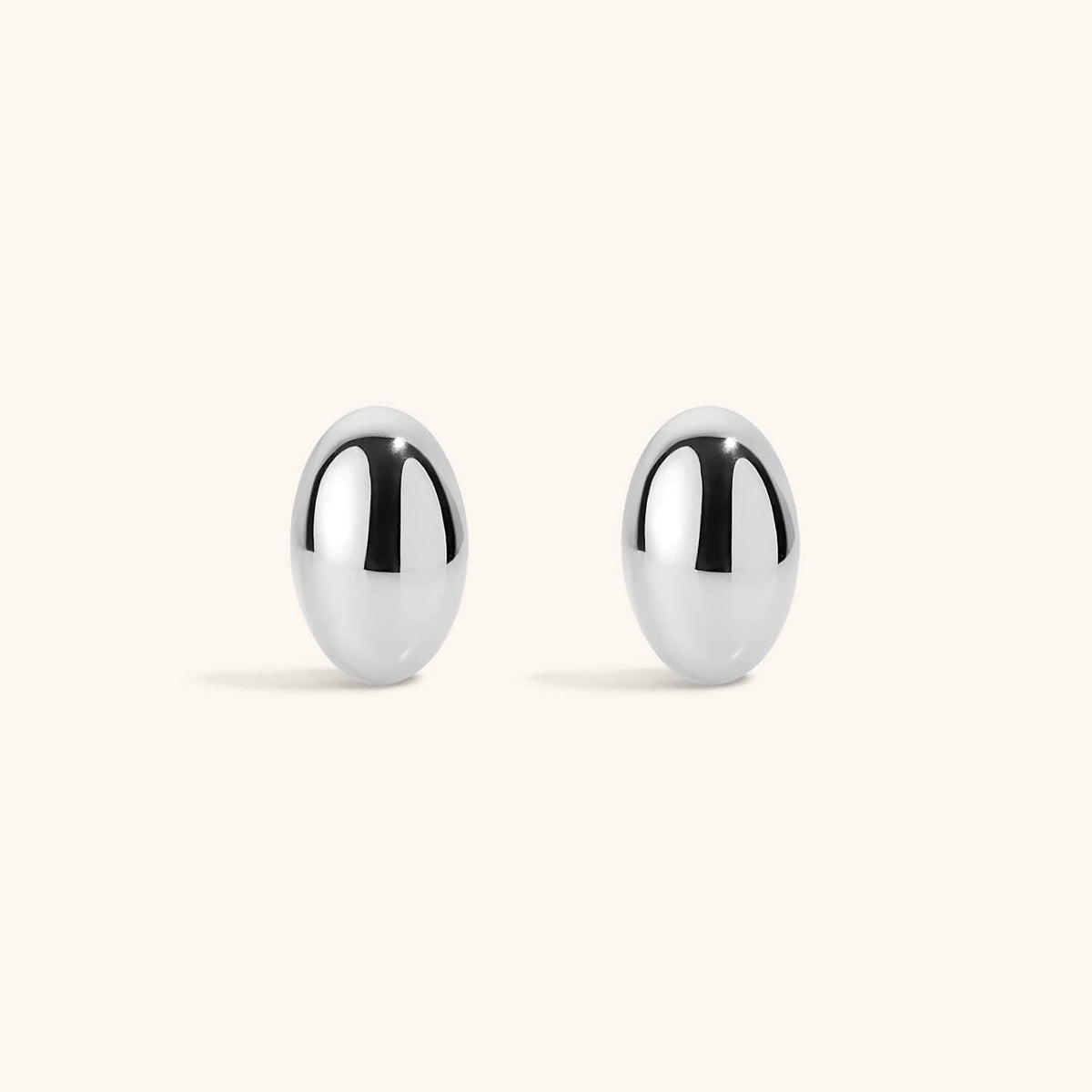 Oversized Oval Studs