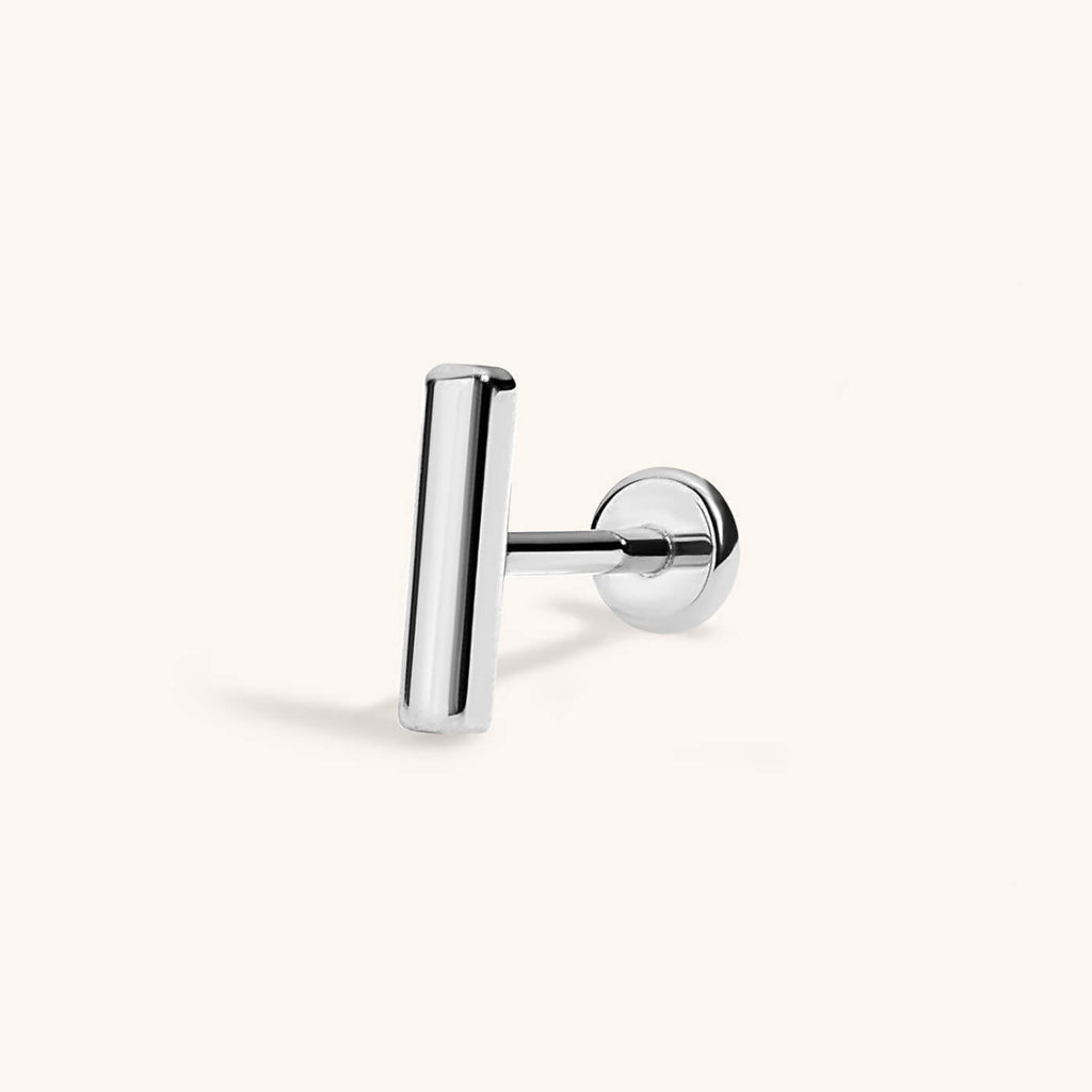 Bar Push Pin Flat Back Earring