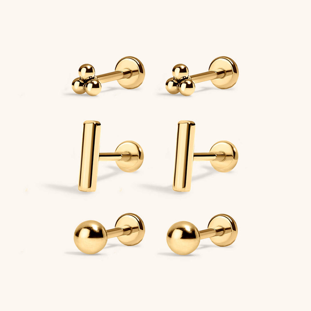 Minimalist Nap Earrings Trio