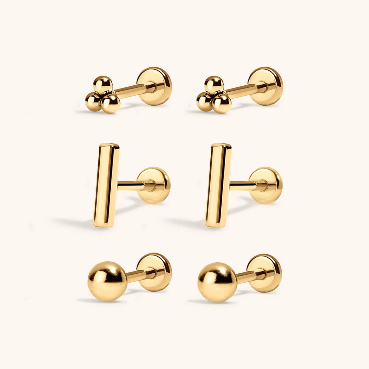 Minimalist Nap Earrings Trio