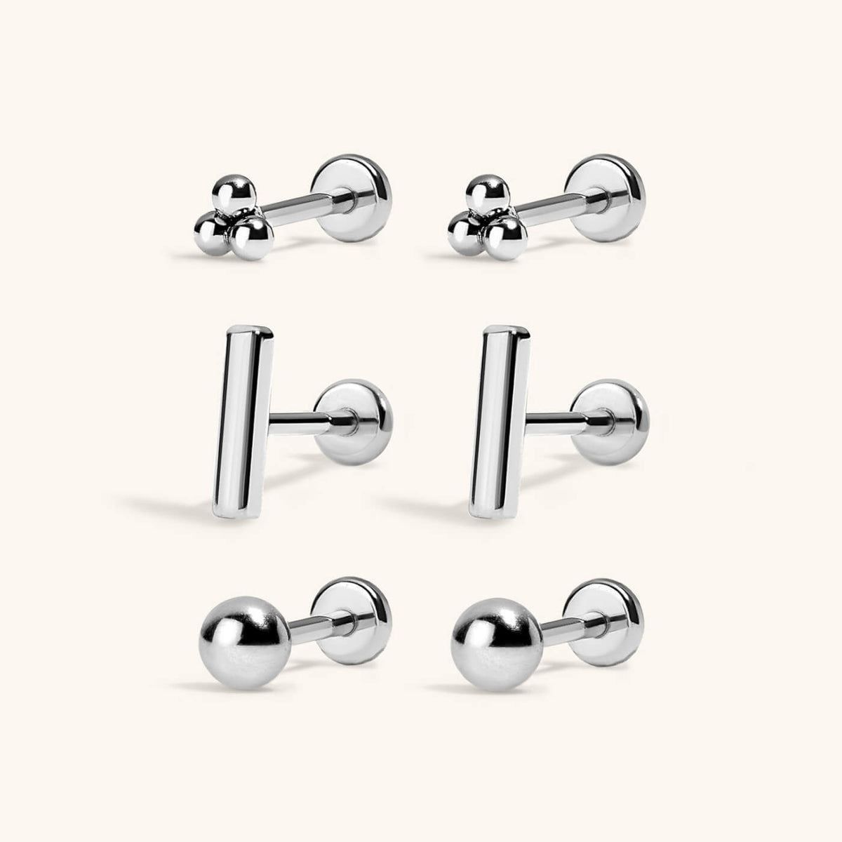 Minimalist Nap Earrings Trio