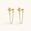 North Star Chain Nap Earrings
