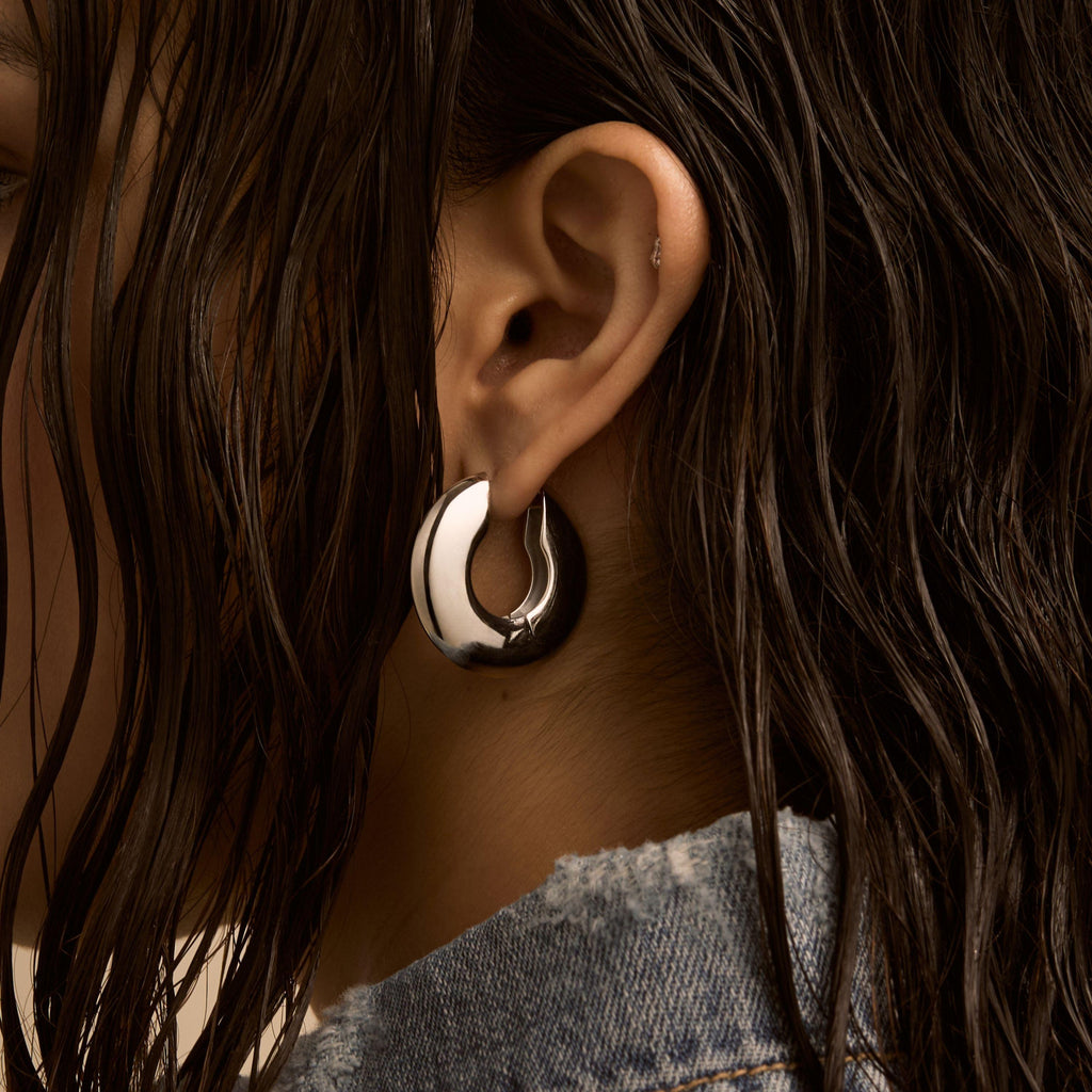 Puffy Disc Hoops