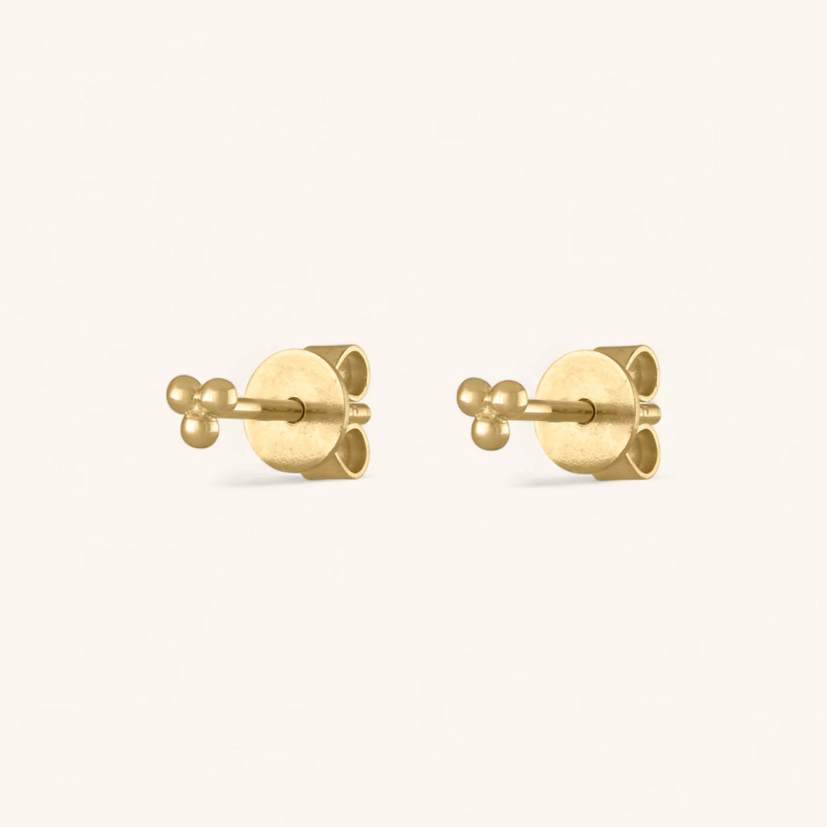 Trinity Studs in 14k Gold