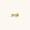 Trinity Threaded Flat Back Earring