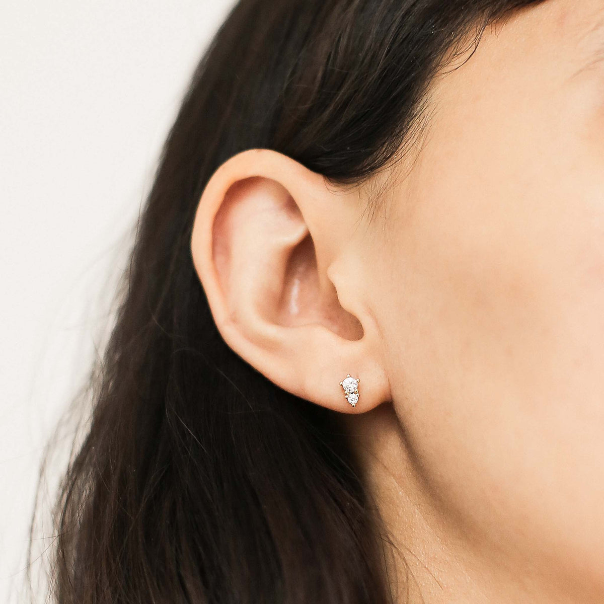 Gaia Ball Back Earrings in 14k Gold