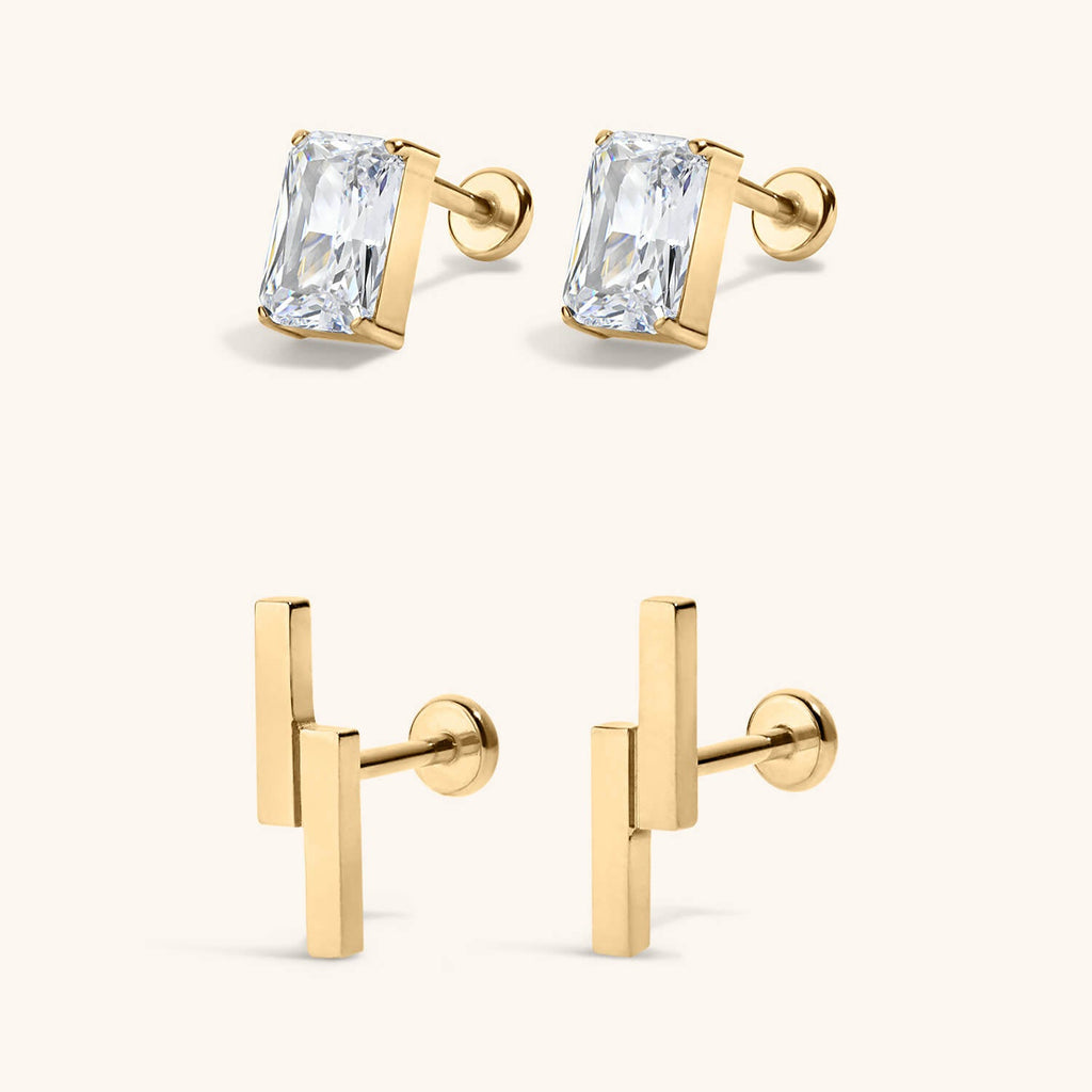 Modernist Nap Earrings Duo
