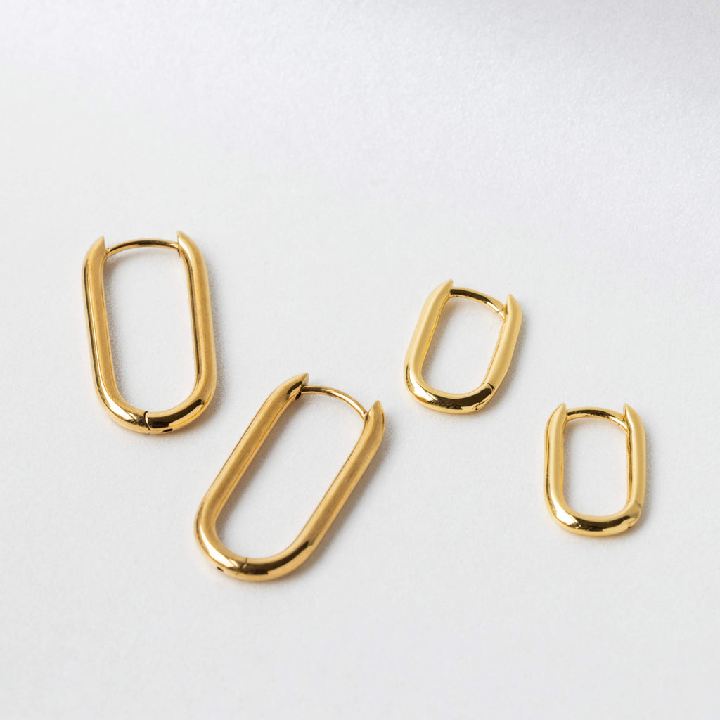 Halo Oval Hoops, 23mm