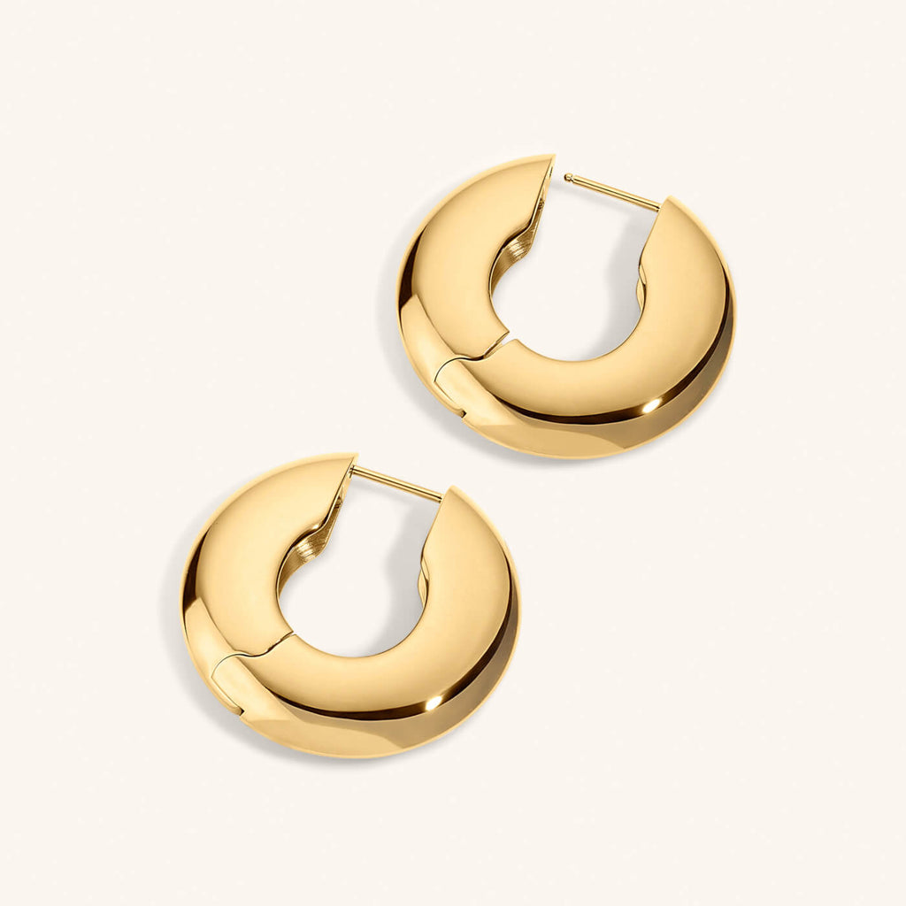 Puffy Disc Hoops