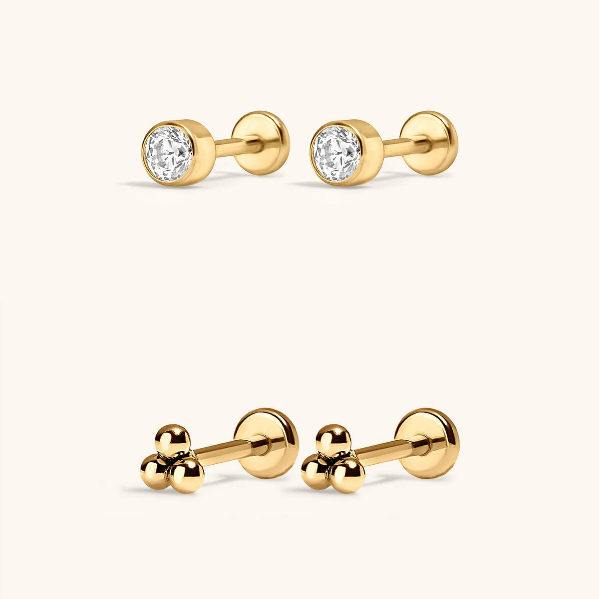 Minimalist Nap Earrings Duo