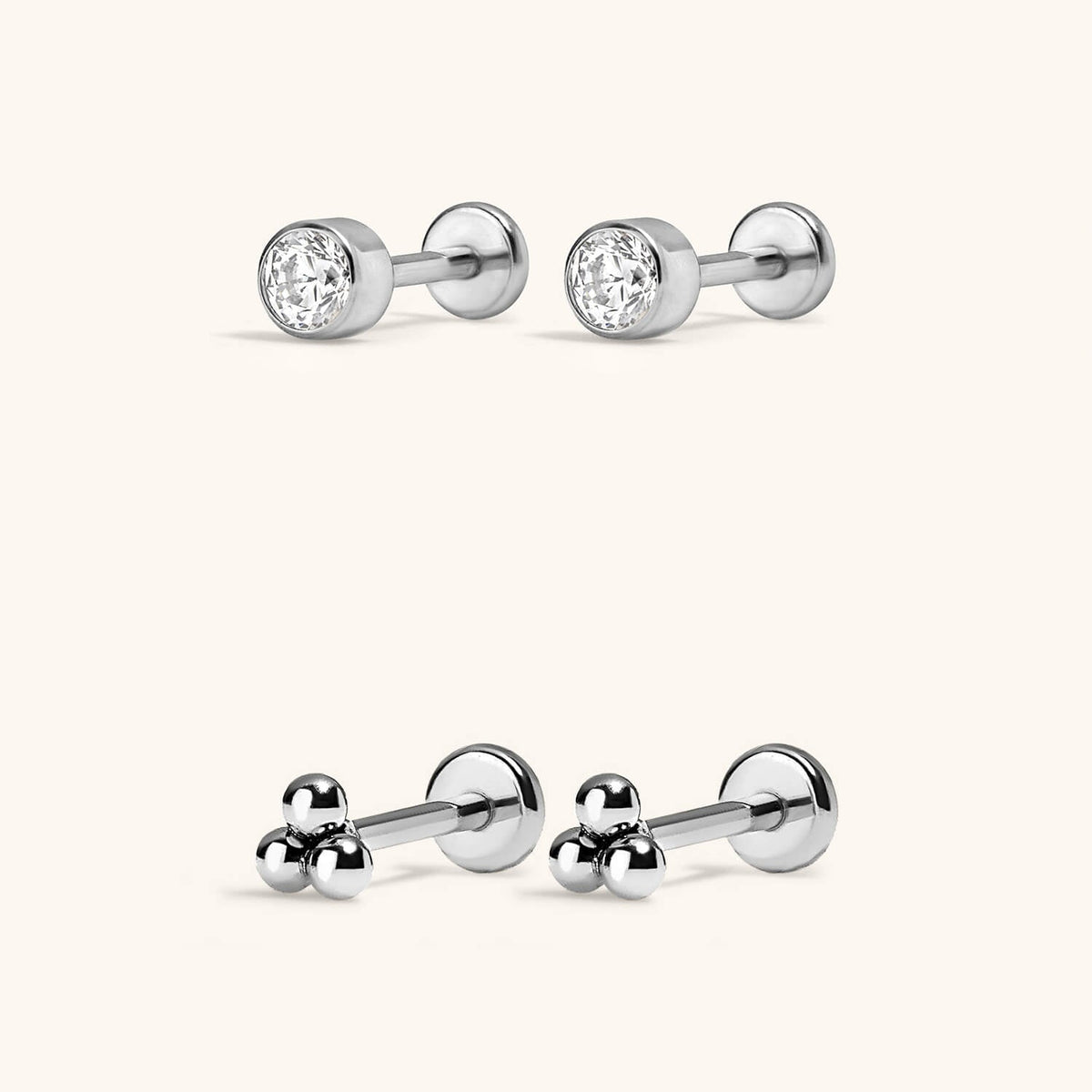 Minimalist Nap Earrings Duo
