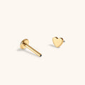 Heart Push Pin Flat Back Earring