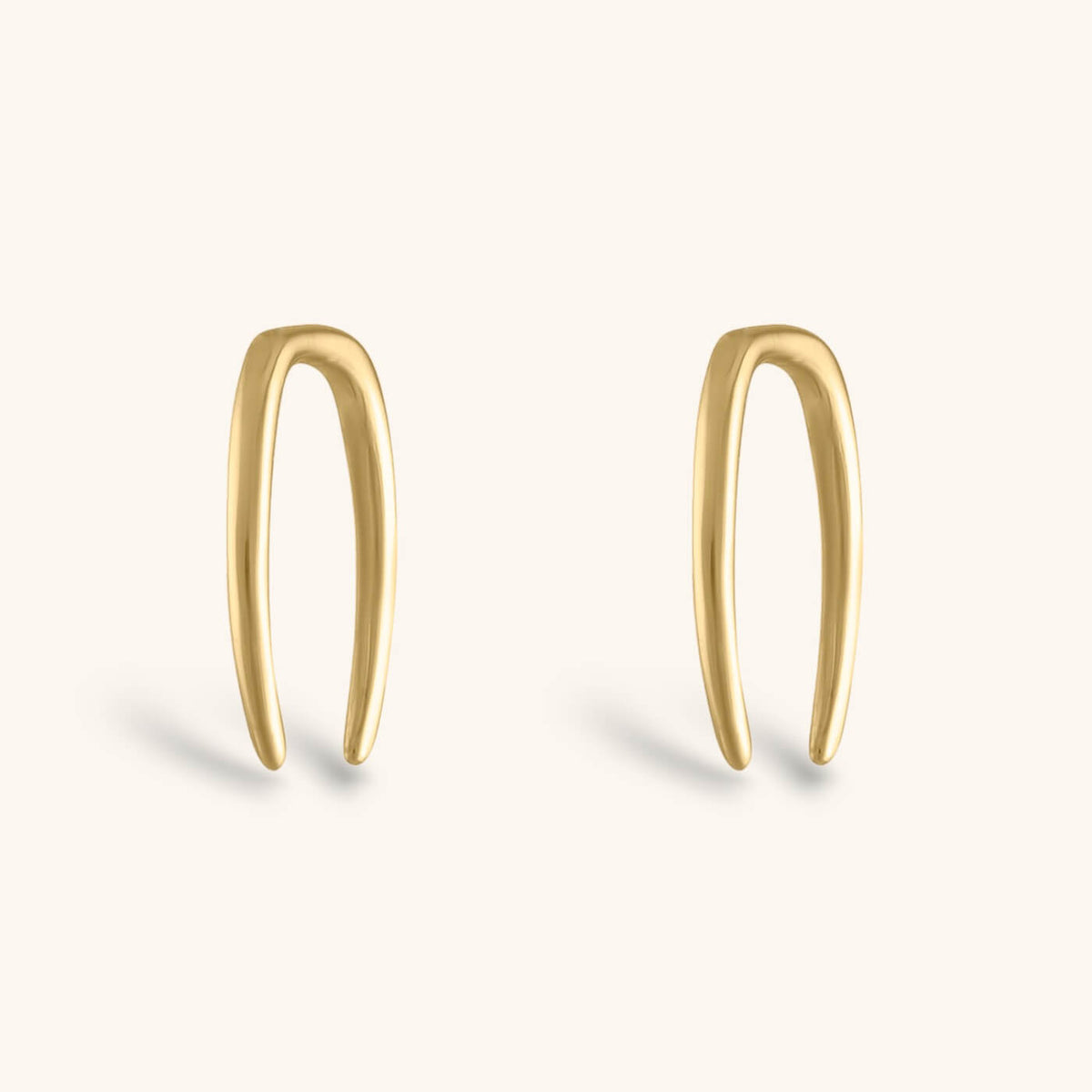 Whisper Open Hoops in 14k Gold - 18G